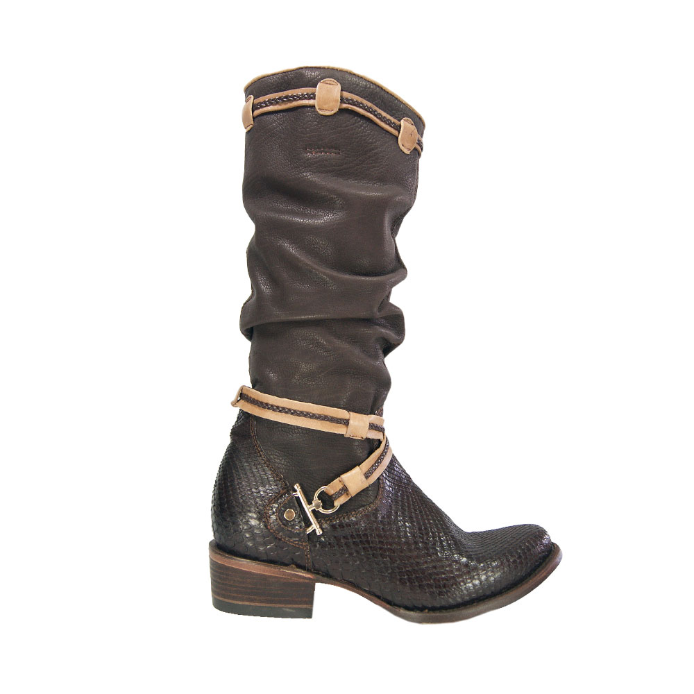 Bota Mujer Cuadra Piton - Productos Piel - Moda Vaquera Mujer - Moda