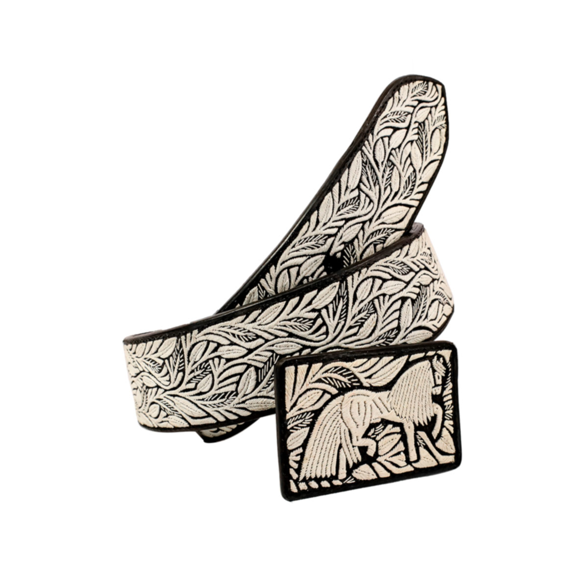 Cinto Hombre Pita Caballo Rameado Guia 2pg - Imagen 2