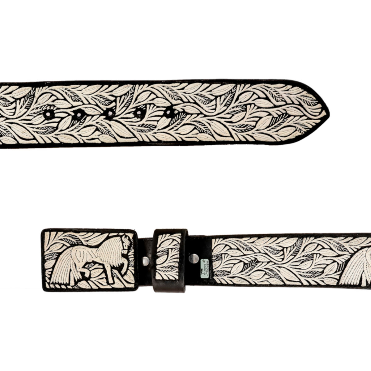 Cinto Hombre Pita Caballo Rameado Guia 2pg - Imagen 3