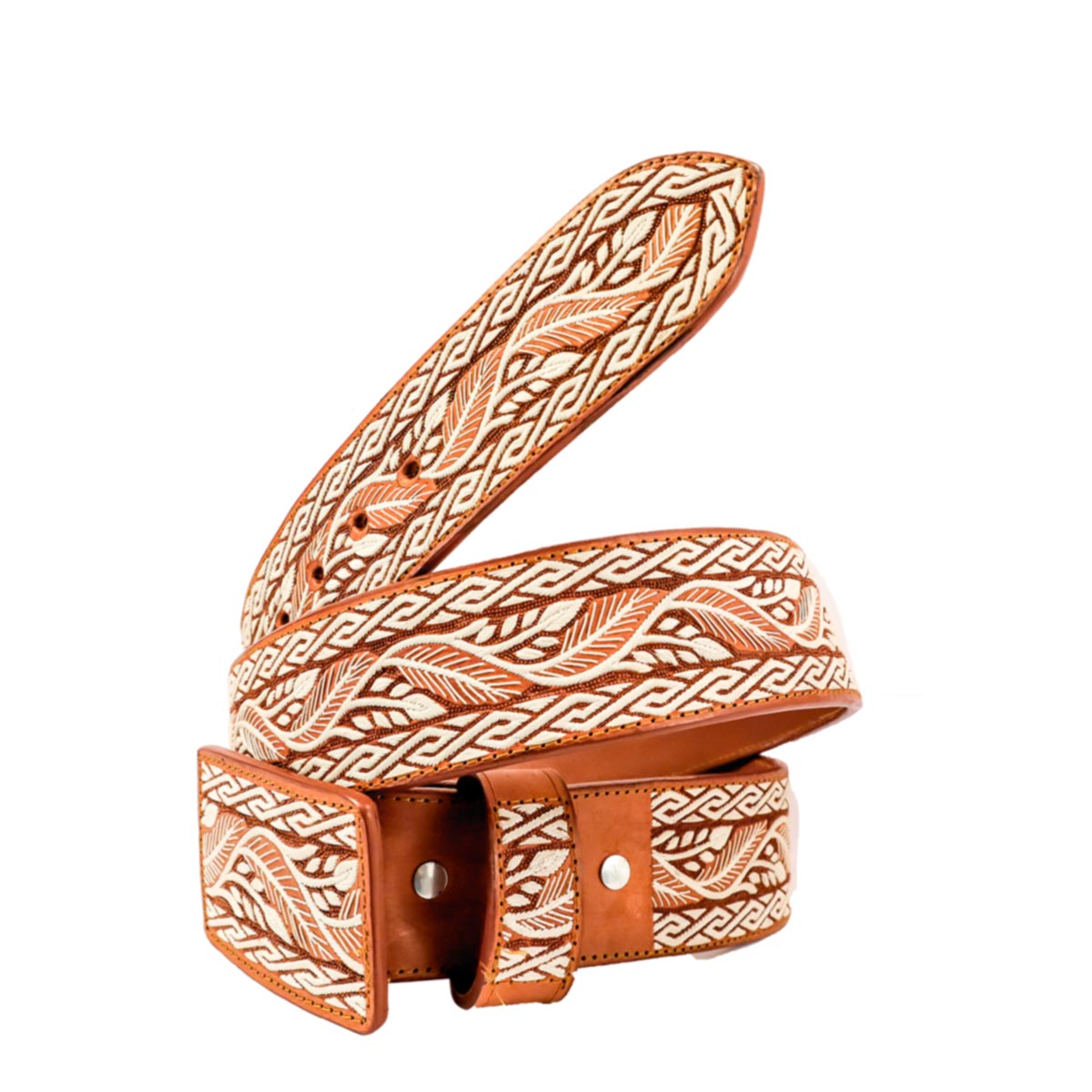 Cinto Hombre Pita Greca Ola Rameado Arabe 2pg - Imagen 2