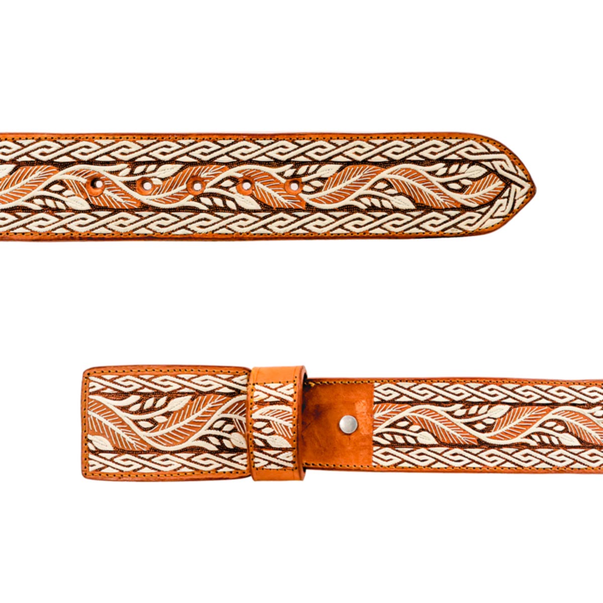 Cinto Hombre Pita Greca Ola Rameado Arabe 2pg - Imagen 3