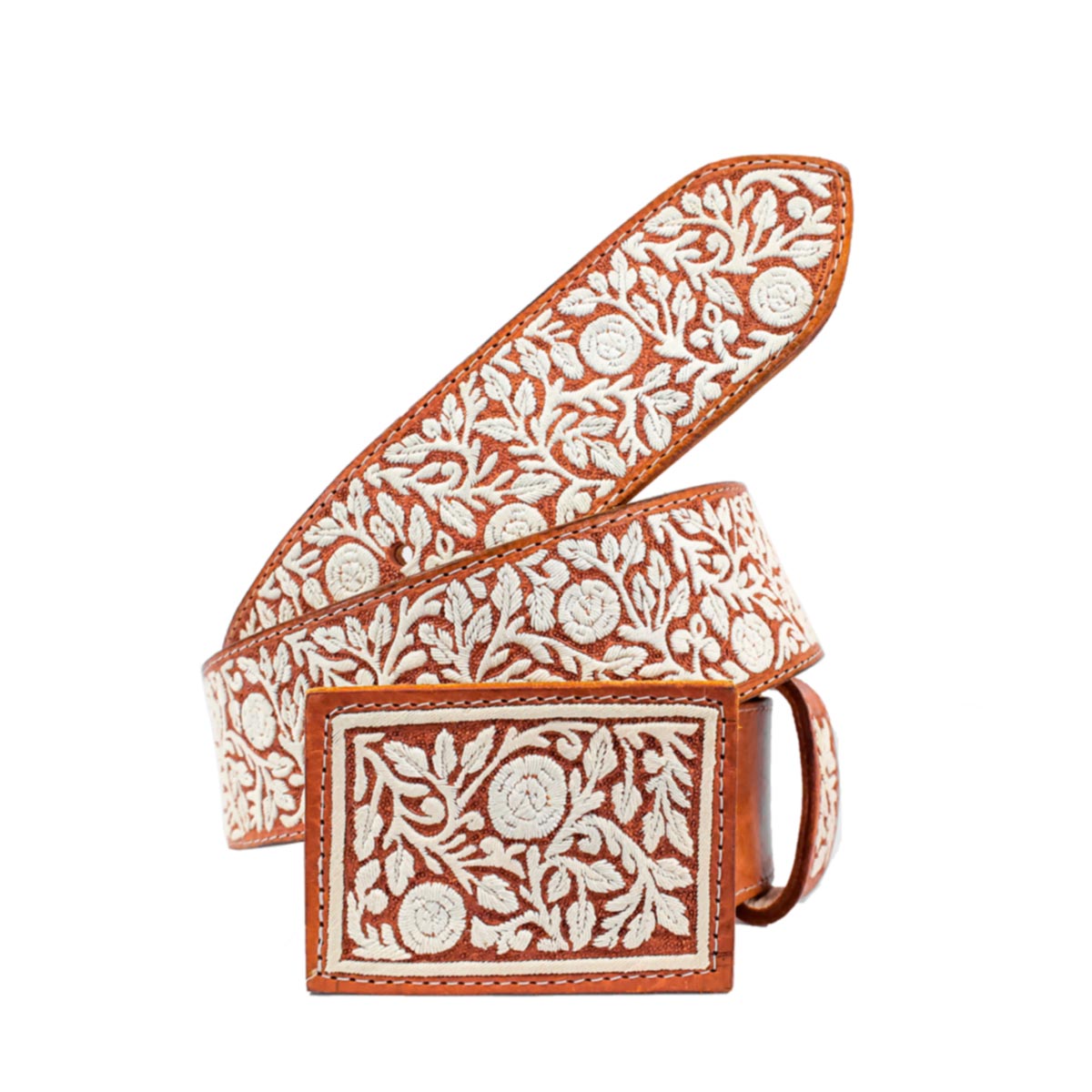 Cinto Hombre Pita Rameado Flor 2pg