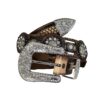 Cinto Mujer Western Rfescado Concho Flor hebilla