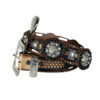 Cinto Mujer Western Rfescado Concho Flor hebilla - Imagen 5