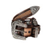 Cinto Mujer Western Rfescado Concho Flor hebilla - Imagen 2