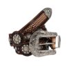 Cinto Mujer Western Rfescado Concho Flor hebilla - Imagen 4