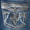Pantalon Mujer Replicados mod0413 Acampanado T L Az - Imagen 3