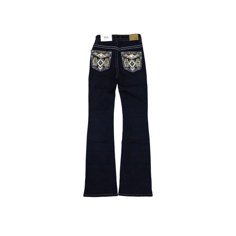 Pantalon Mujer Max Denim 731 Brillos Marino - Imagen 2