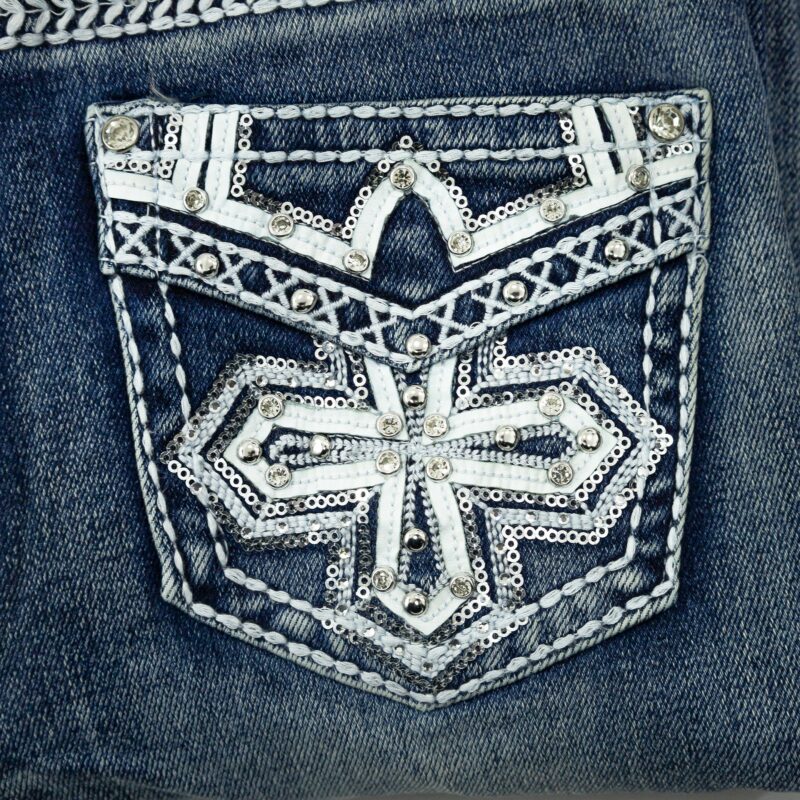 Pantalon Mujer Max Denim 338 Cruz Bolsillo - Imagen 3