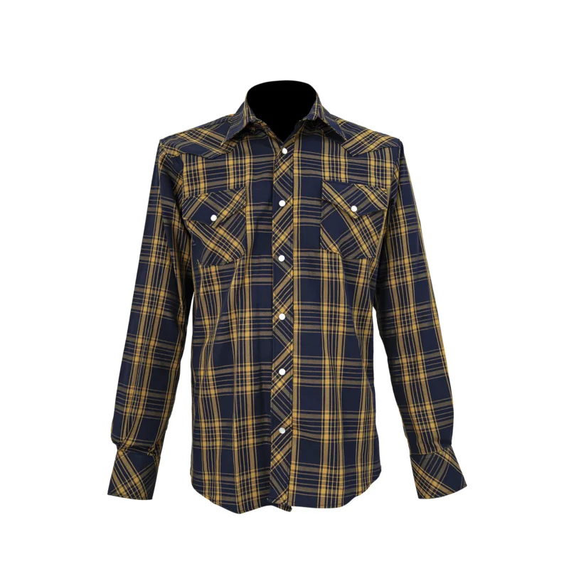 Camisa Hombre TNT 90236 Cuadros Marino