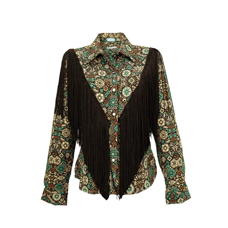 Camisa Mujer Replicados Tiras Organza