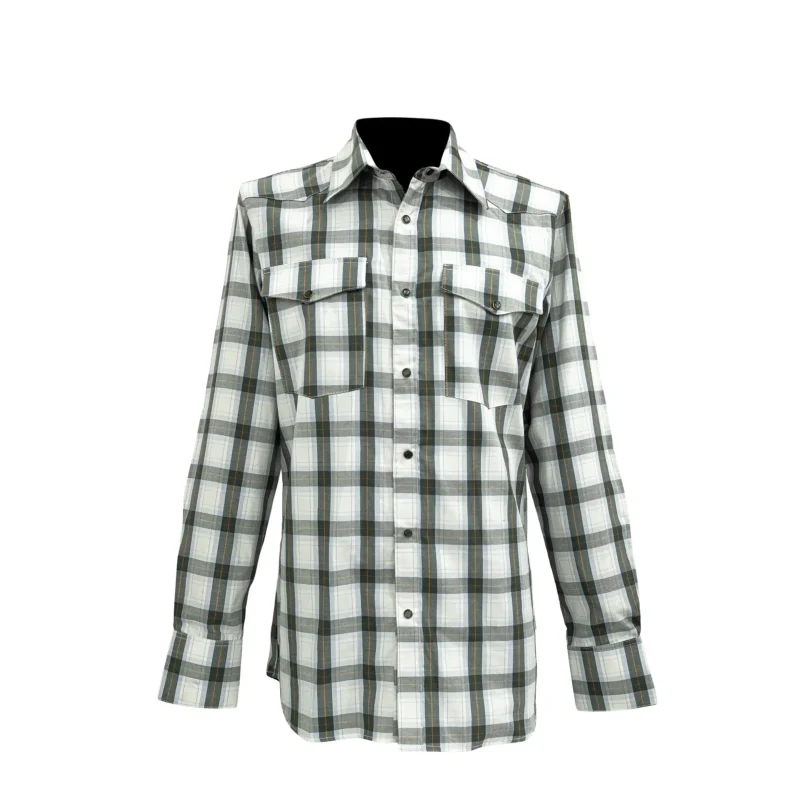 Camisa Hombre Mabo Vaq Cuadros Gra