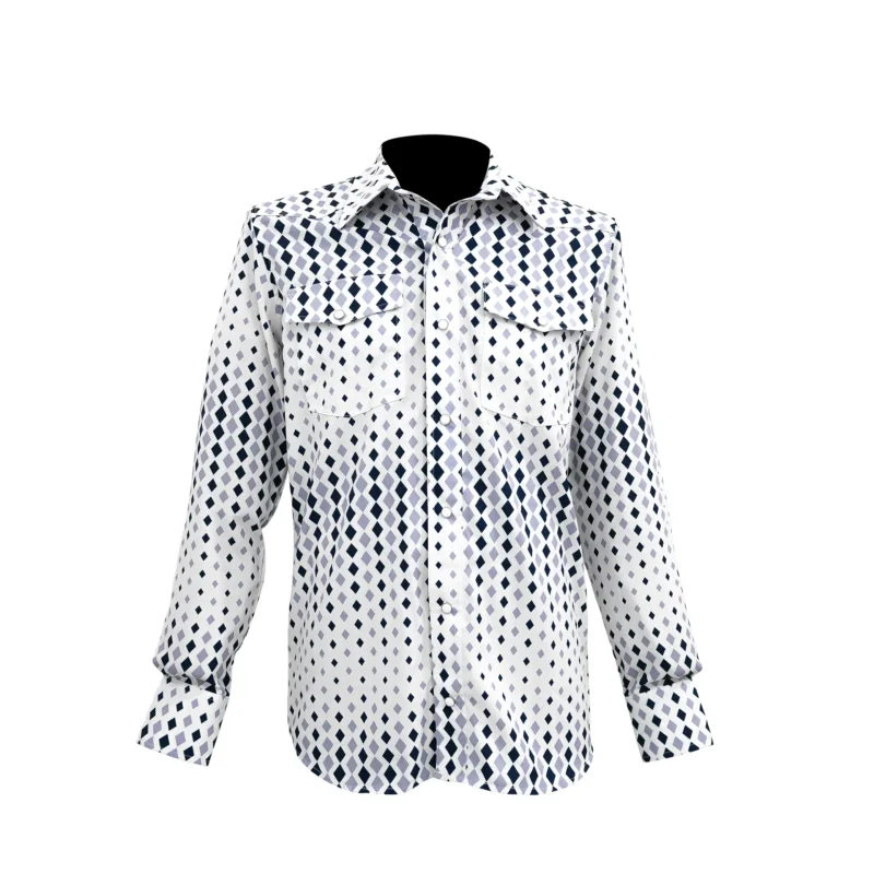 Camisa Hombre Mabo Vaquera Rombos