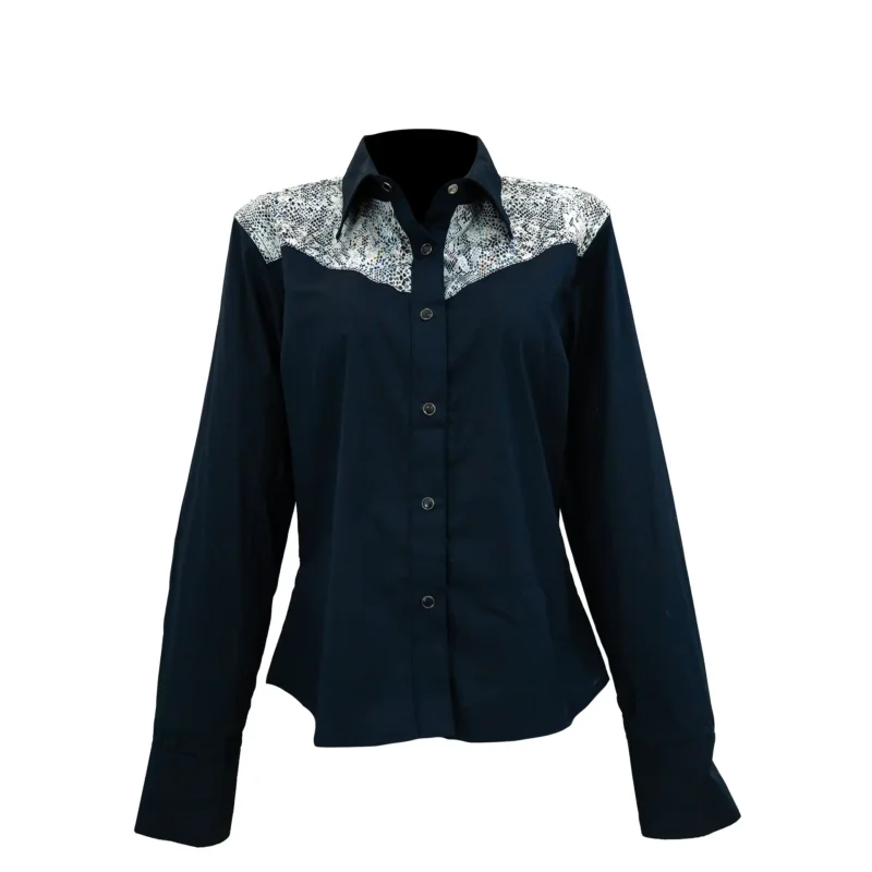 Camisa Mujer Mabo Popelina Escamas
